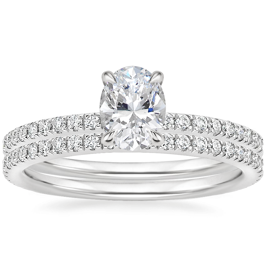 Platinum Perfect Fit Diamond Ring with Luxe Ballad Diamond Ring (1/4 ct. tw.)