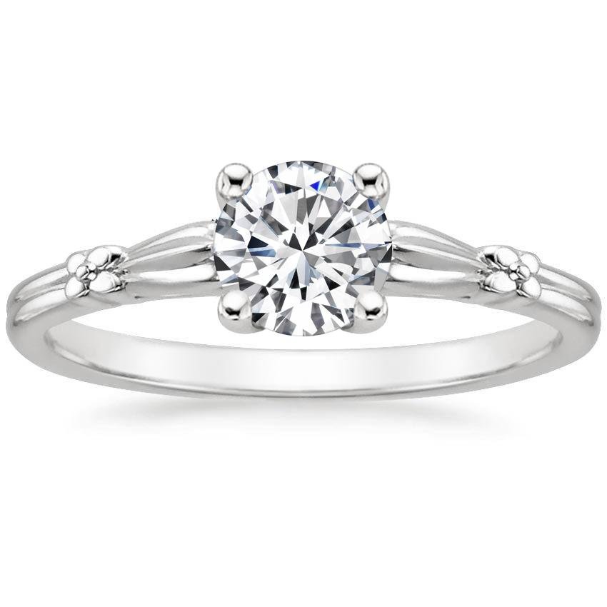 Round Floral Diamond Ring 