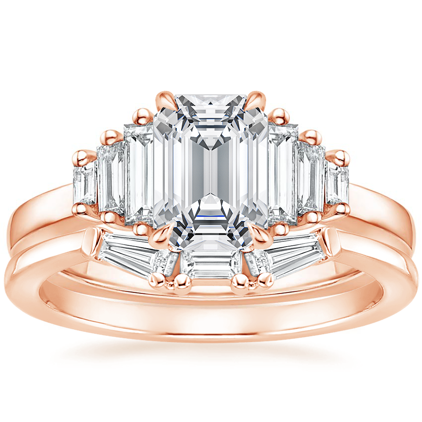 18K Yellow Gold Faye Baguette Diamond Ring (1/2 ct. tw.) with Tapered