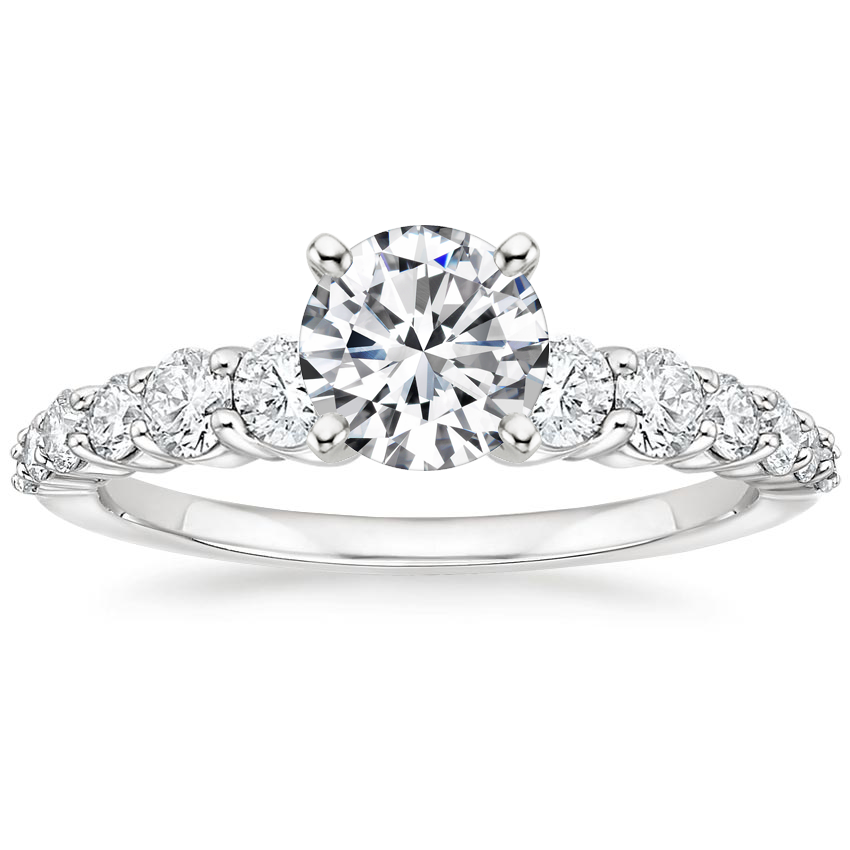 Platinum Luciana Diamond Ring (1/2 ct. tw.), large top view