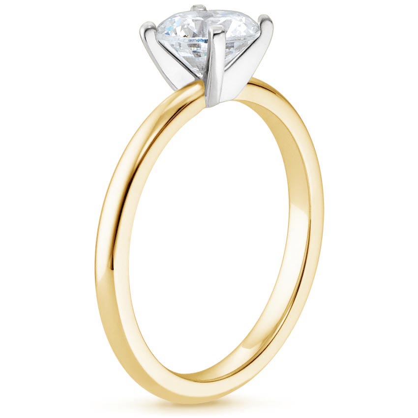 18K Yellow Gold 2mm Comfort Fit Ring, large side view