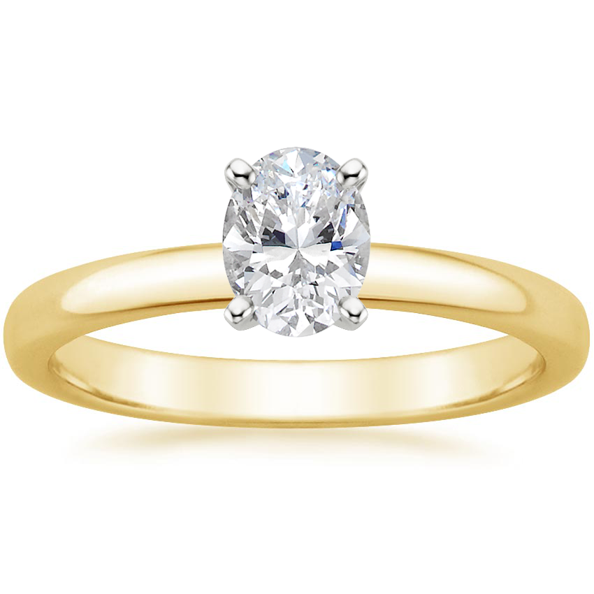 14K Yellow Gold Comfort Fit 2.5mm Ring, large top view