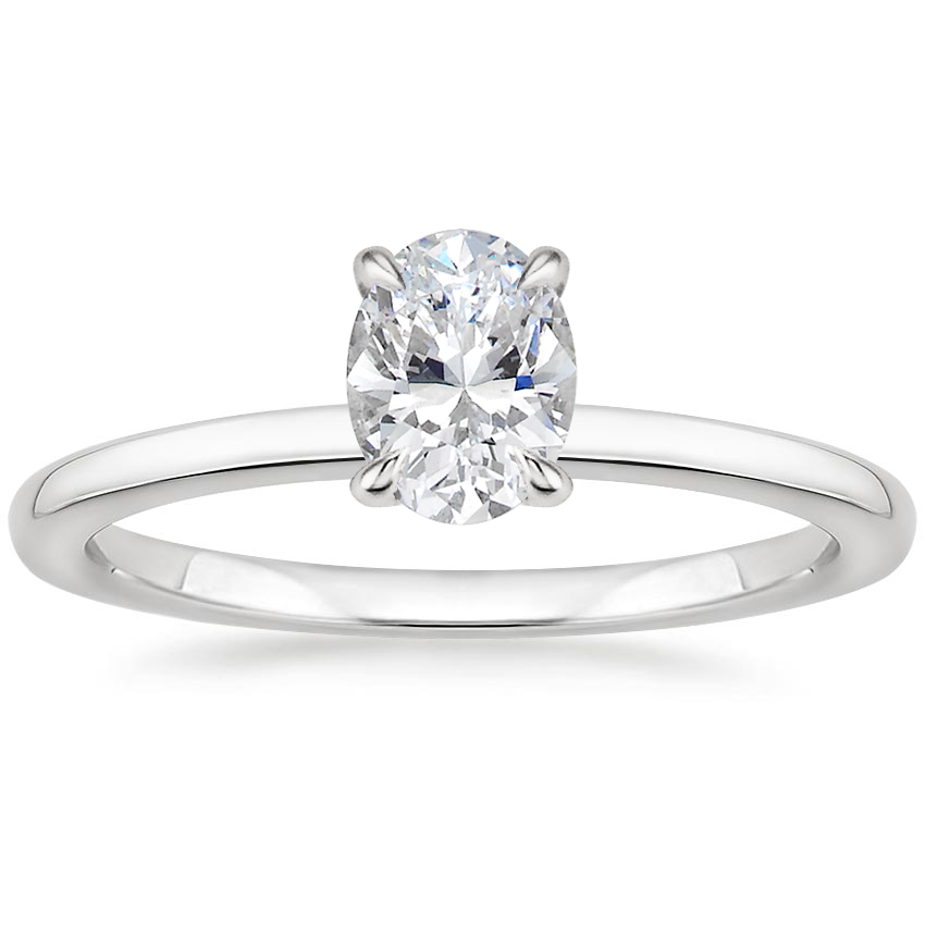 18K White Gold Vita Diamond Ring, large top view