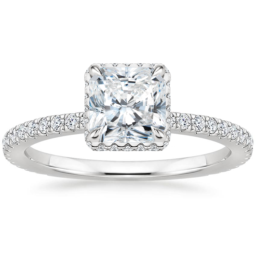 18K White Gold Gala Diamond Ring, large top view