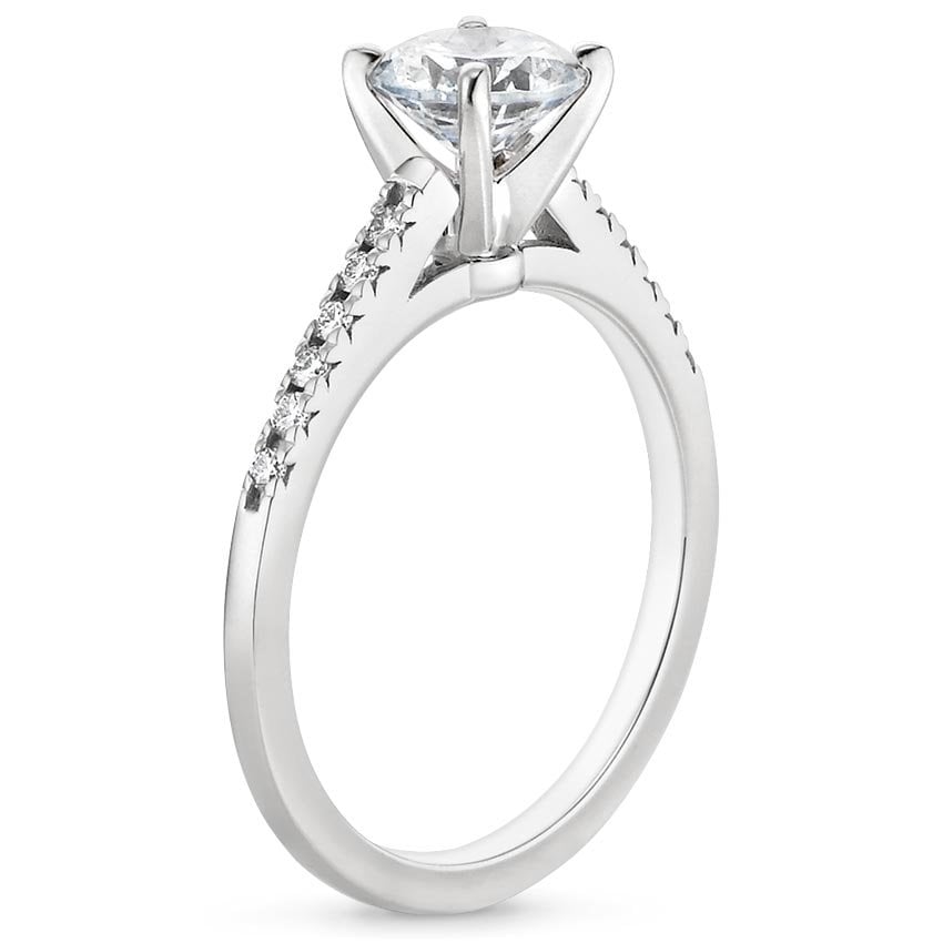 18K White Gold Sonora Diamond Ring, large side view