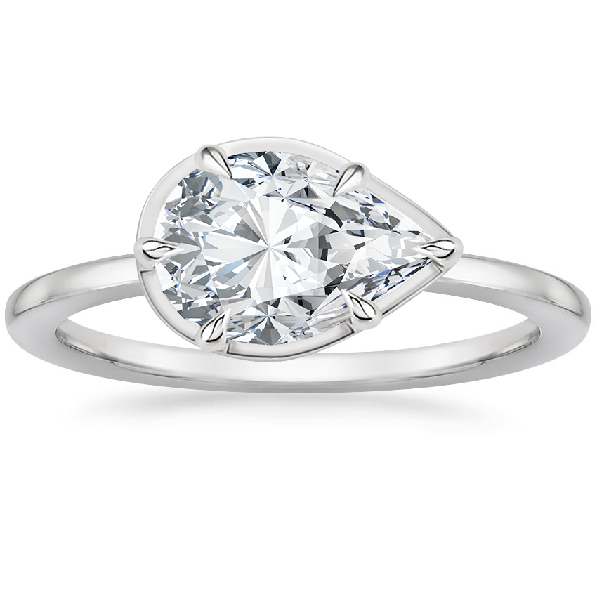 18K White Gold Dakota Ring, large top view