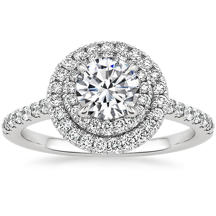 18K White Gold Soleil Diamond Ring (1/2 ct. tw.), large top view
