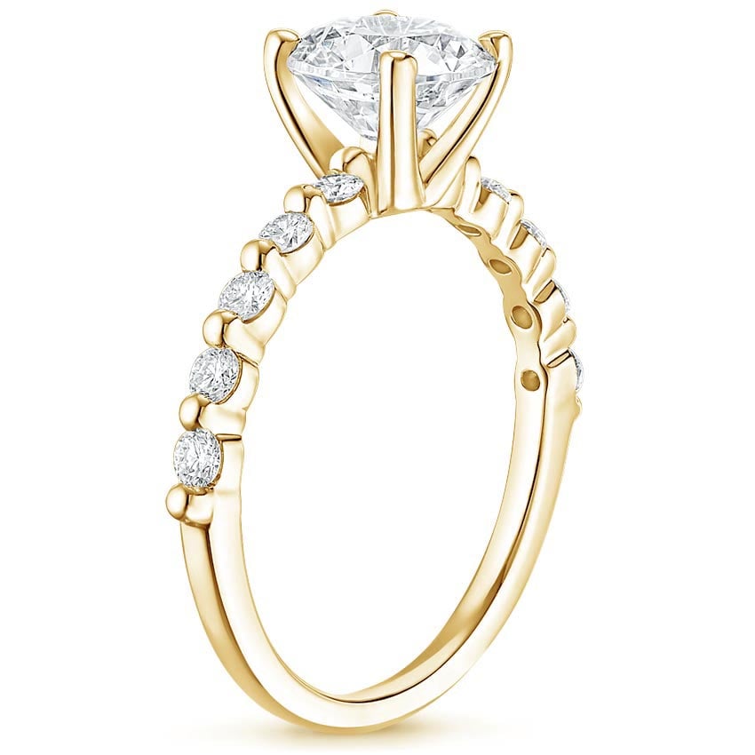 18K Yellow Gold Marseille Diamond Ring (1/4 ct. tw.), large side view