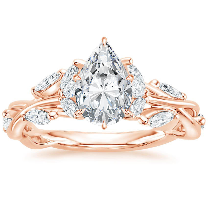 14K Rose Gold Secret Garden Diamond Ring (1/2 ct. tw.), large top view