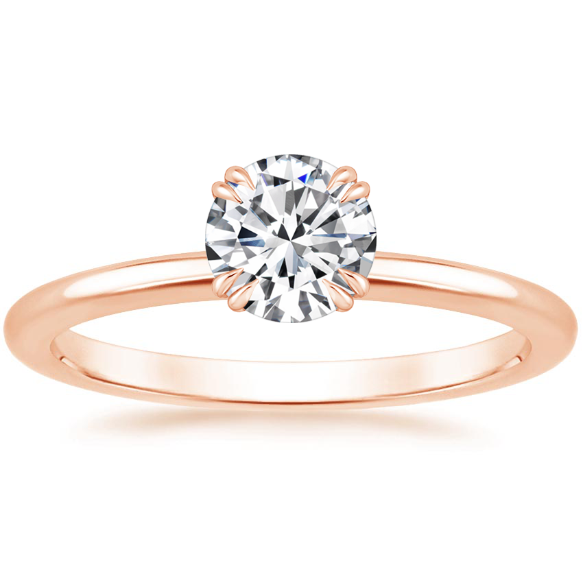 14K Rose Gold Aveline Ring, large top view
