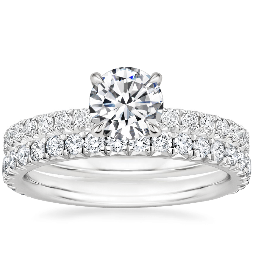18K White Gold Luxe Amelie Diamond Ring with Luxe Amelie Diamond Ring (1/2 ct. tw.)
