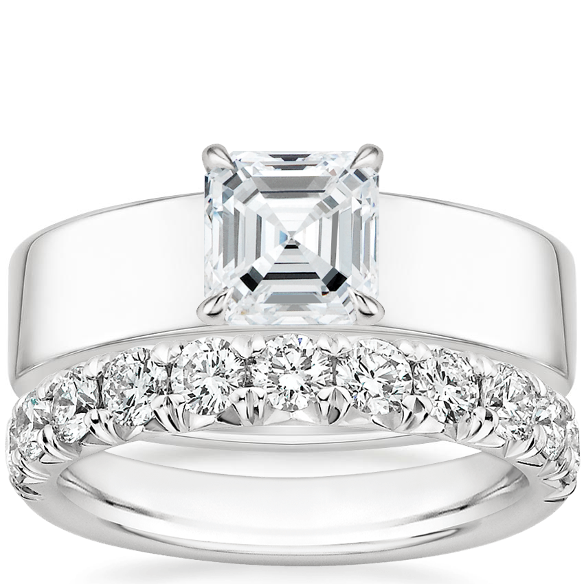 Platinum Alden Diamond Ring with Ellora Diamond Ring (7/8 ct. tw.)