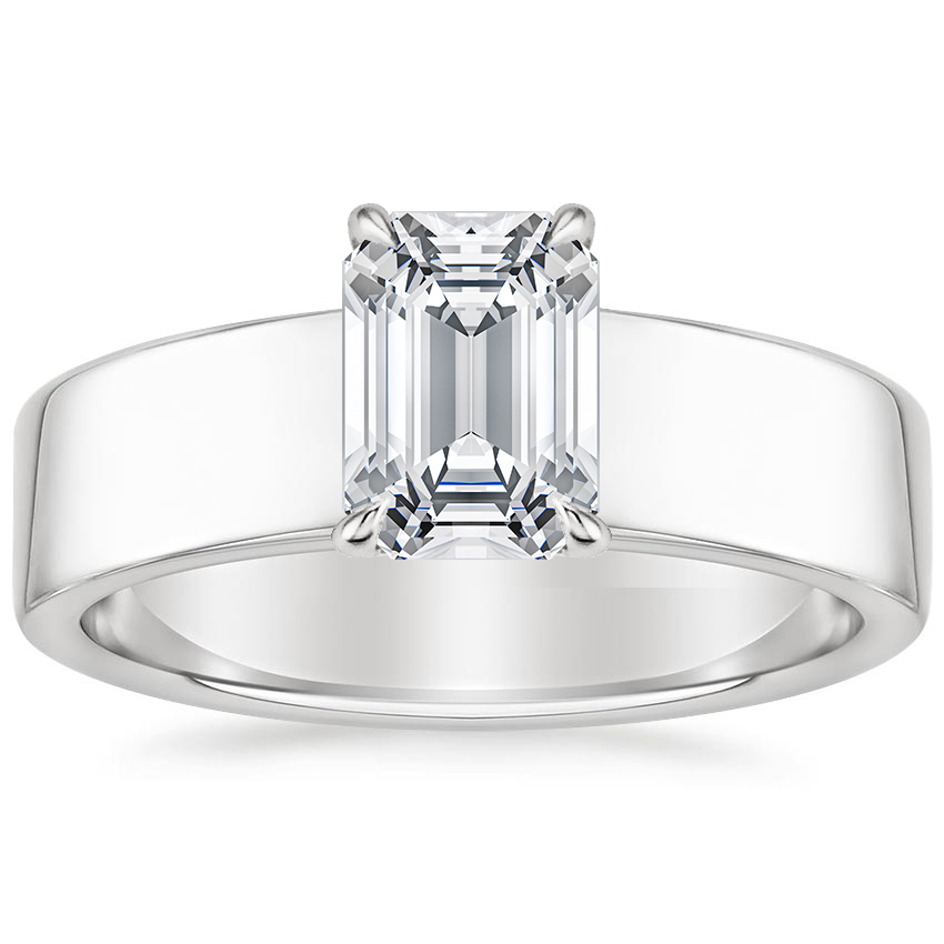 18K White Gold Alden Diamond Ring, large top view