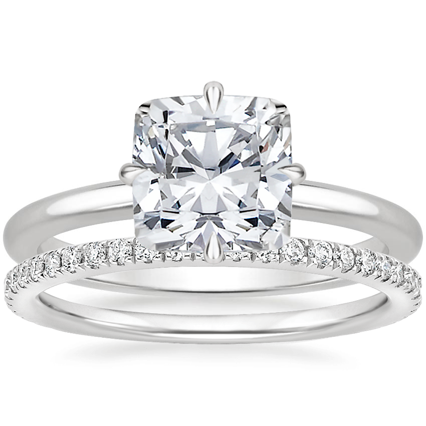 Platinum North Star Ring with Luxe Ballad Diamond Ring (1/4 ct. tw.)