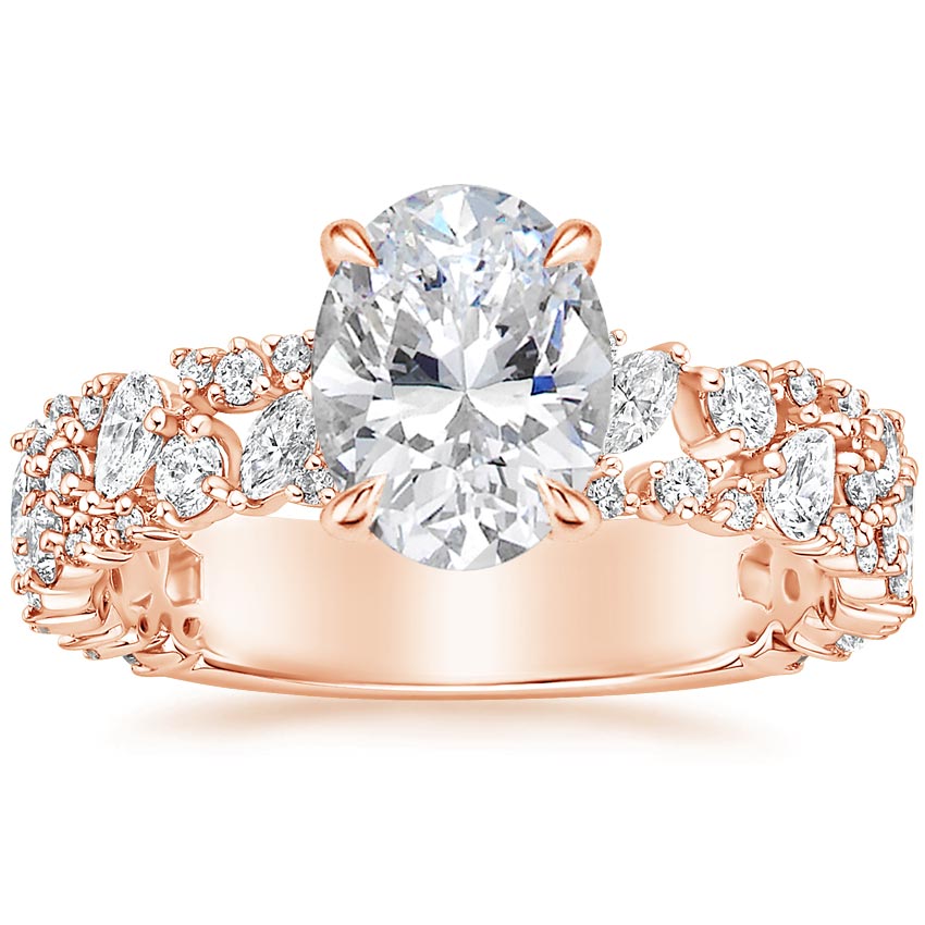 14K Rose Gold Glacé Diamond Ring (3/4 ct. tw.), large top view