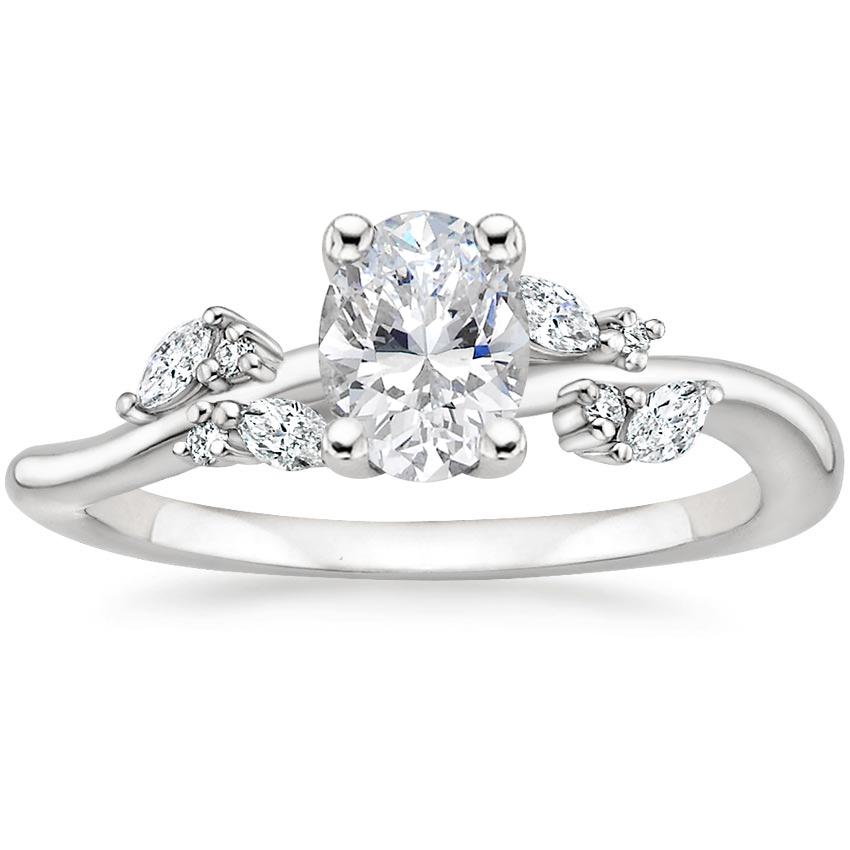Platinum Arden Diamond Ring, large top view