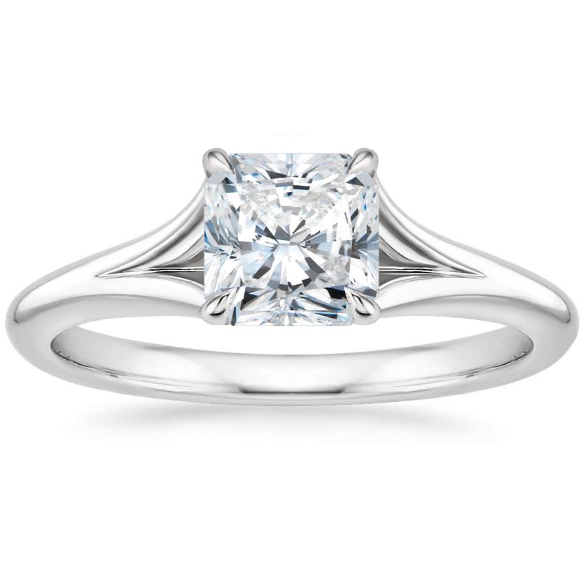 Platinum Reverie Solitaire Ring, large top view