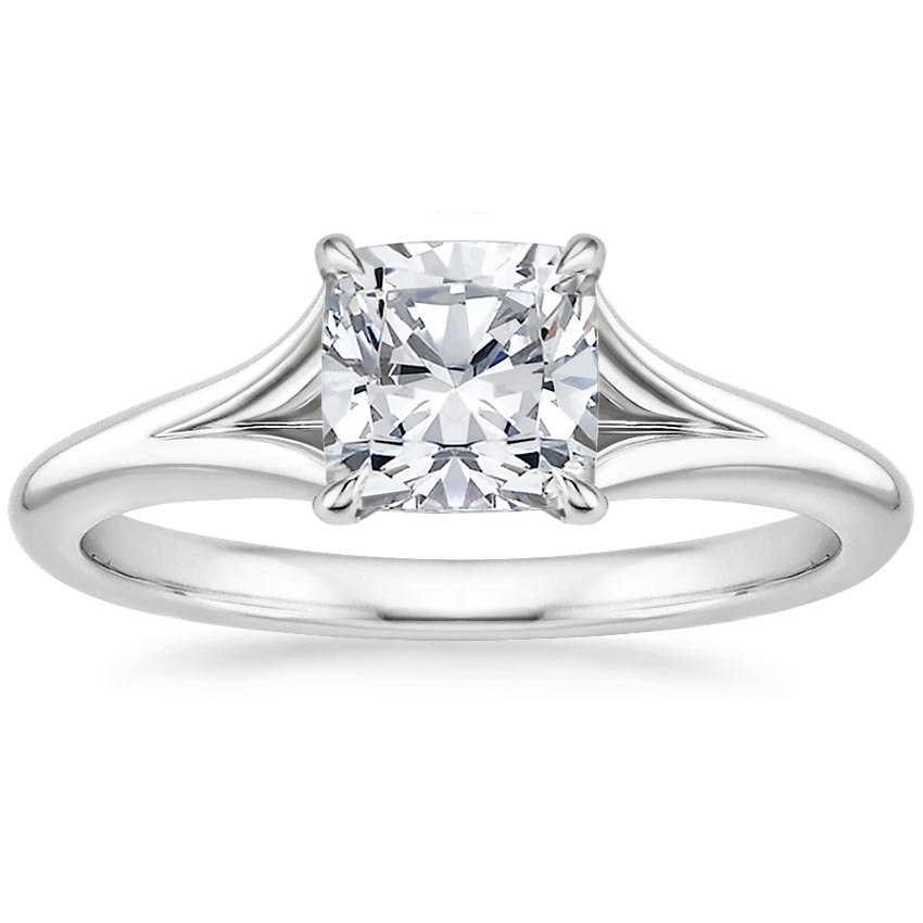 18K White Gold Reverie Ring with Flair Diamond Ring (1/6 ct. tw ...