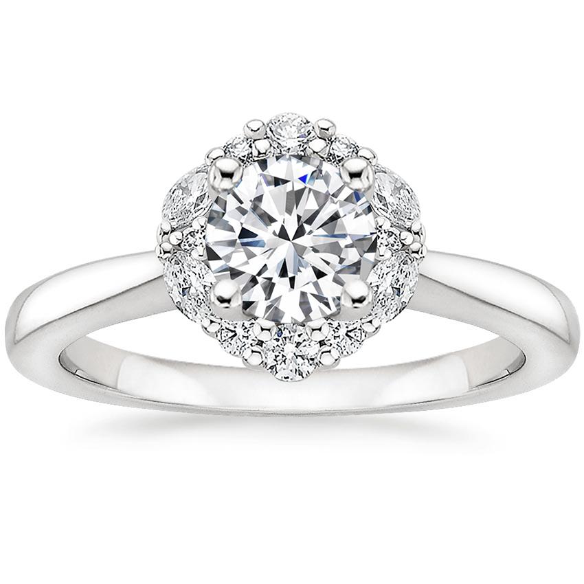 Unique Halo Ring Marquise Noblesse Brilliant Earth