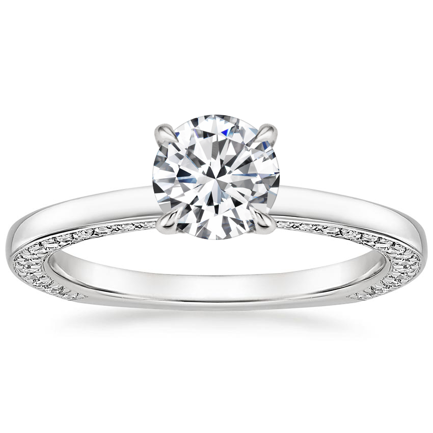 Platinum Charlotte Diamond Ring, large top view
