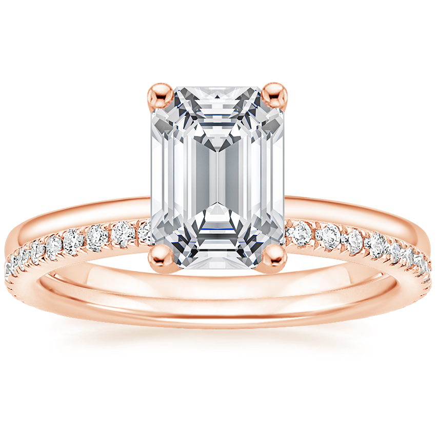 14K Rose Gold Sydney Perfect Fit Diamond Ring with Luxe Ballad Diamond Ring (1/4 ct. tw.)