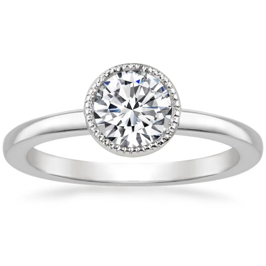 Round 18K White Gold Sierra Ring