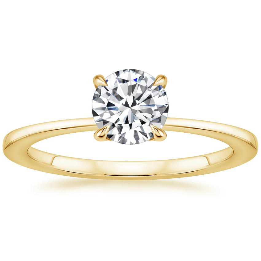 18K Yellow Gold Katerina Diamond Ring, large top view