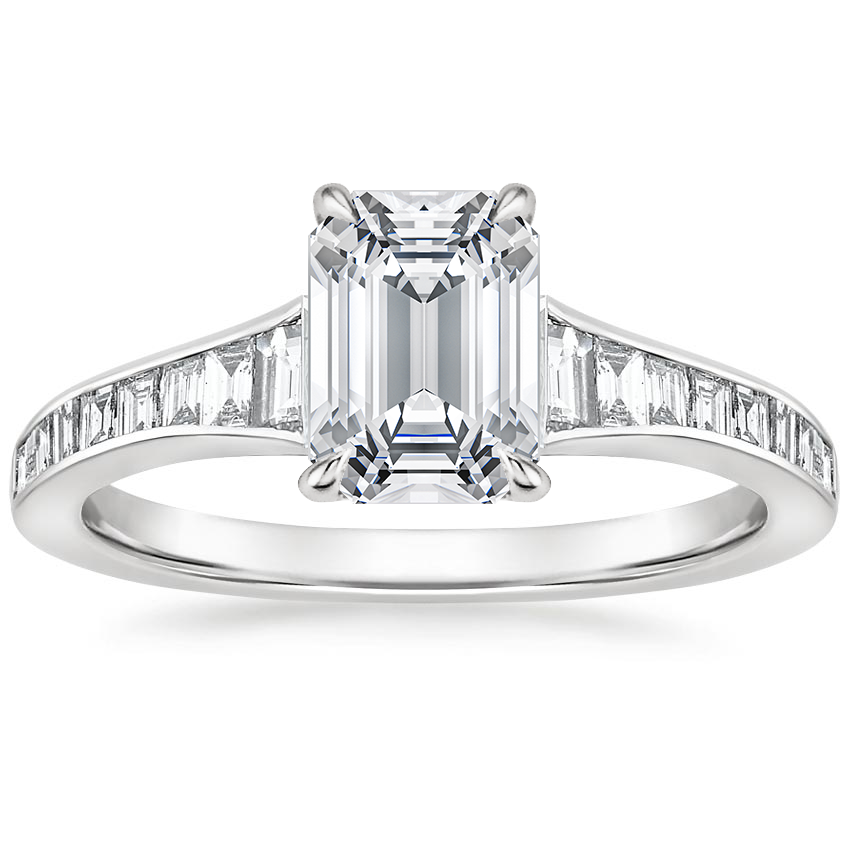 Platinum Amalfi Diamond Ring (1/2 ct. tw.), large top view