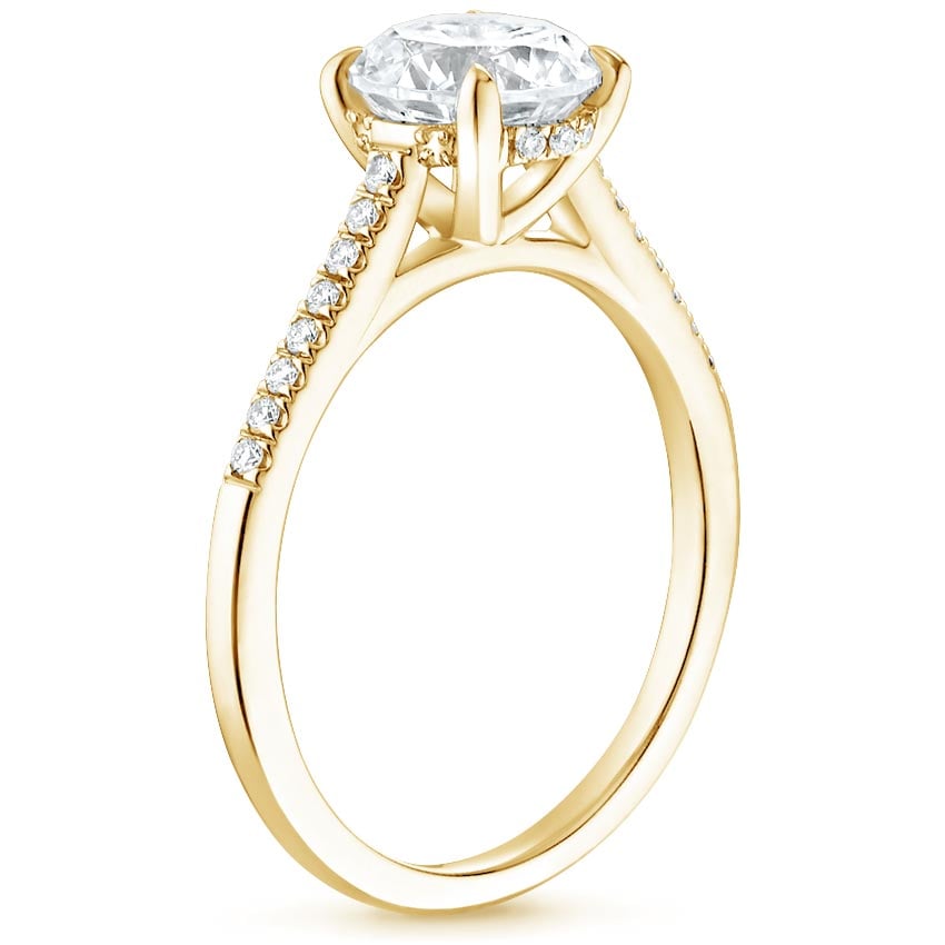18K Yellow Gold Lissome Diamond Ring (1/10 ct. tw.), large side view
