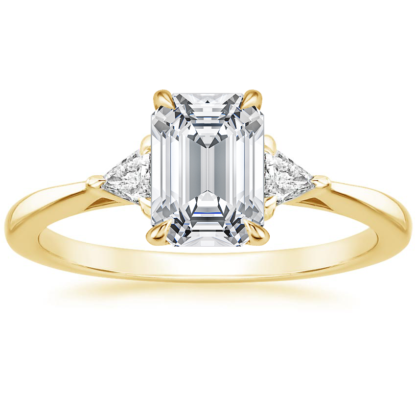 18K Yellow Gold Esprit Diamond Ring, large top view