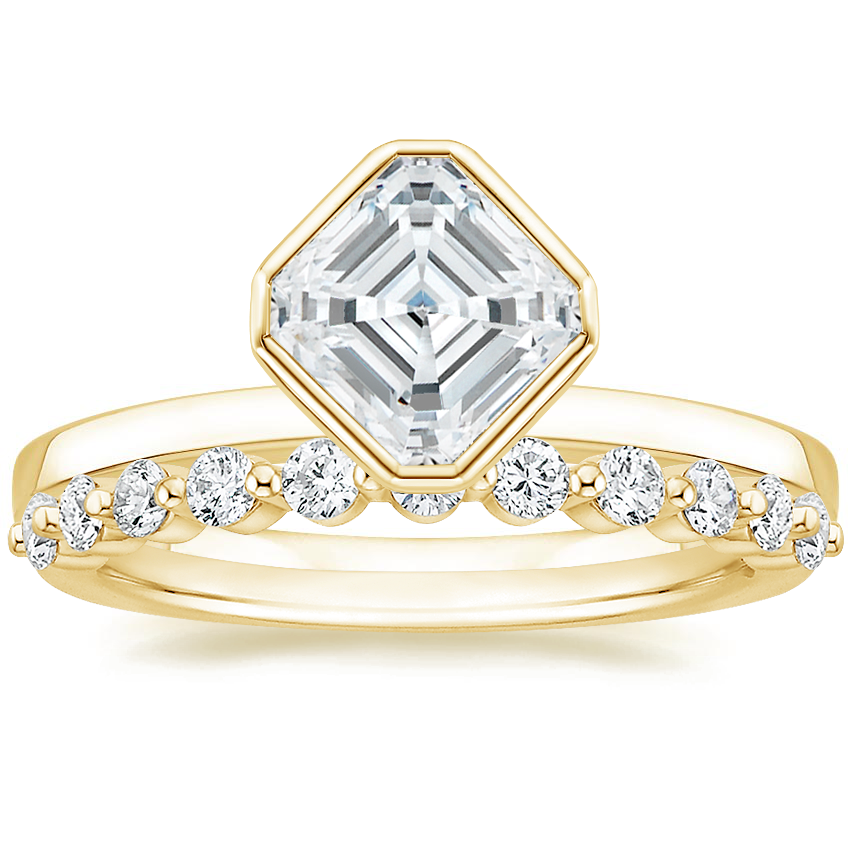 18K Yellow Gold Cielo Ring with Marseille Diamond Ring (1/3 ct. tw.)
