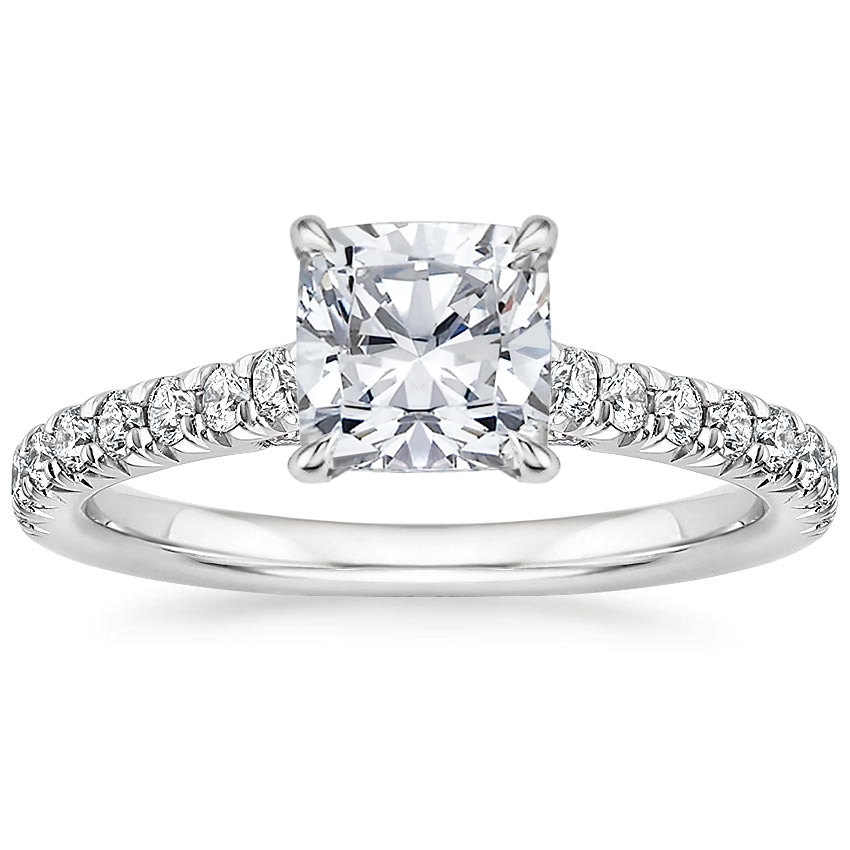 Platinum Chantal Diamond Ring, large top view