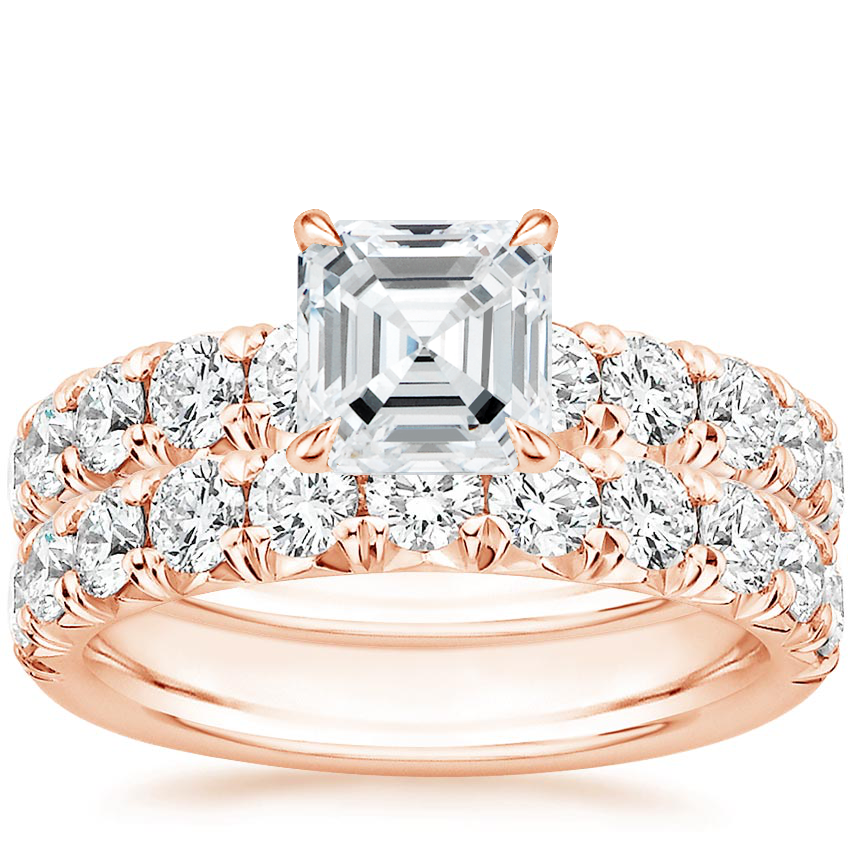 14K Rose Gold Ellora Diamond Bridal Set
