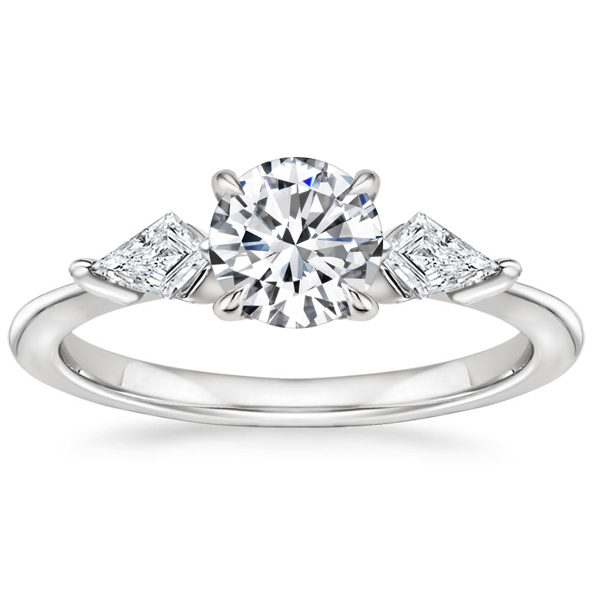 Platinum Luxe Cometa Diamond Ring (1/3 ct. tw.), large top view