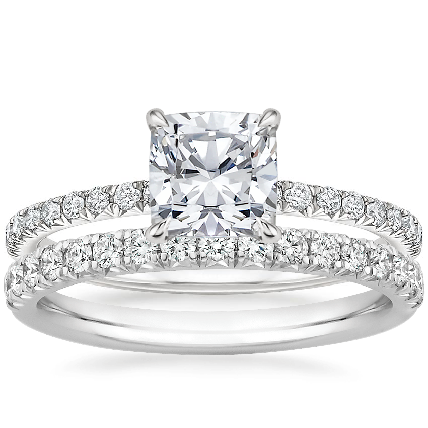 18K White Gold Delicate Amelie Diamond Ring with Amelie Diamond Ring (1/3 ct. tw.)
