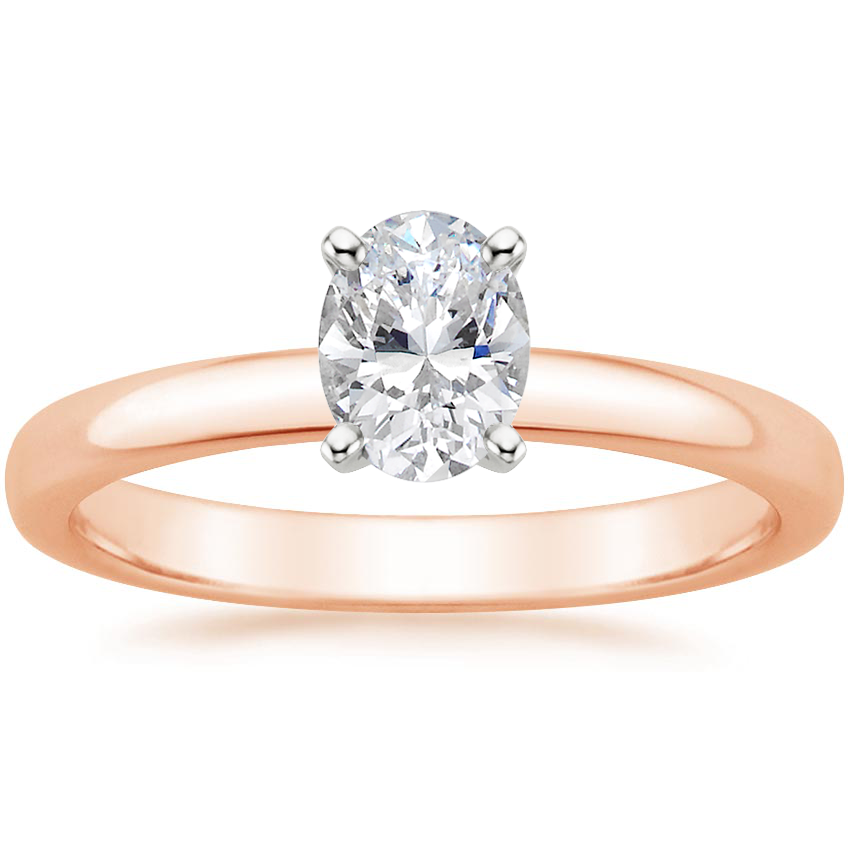14K Rose Gold Comfort Fit 2.5mm Ring, large top view
