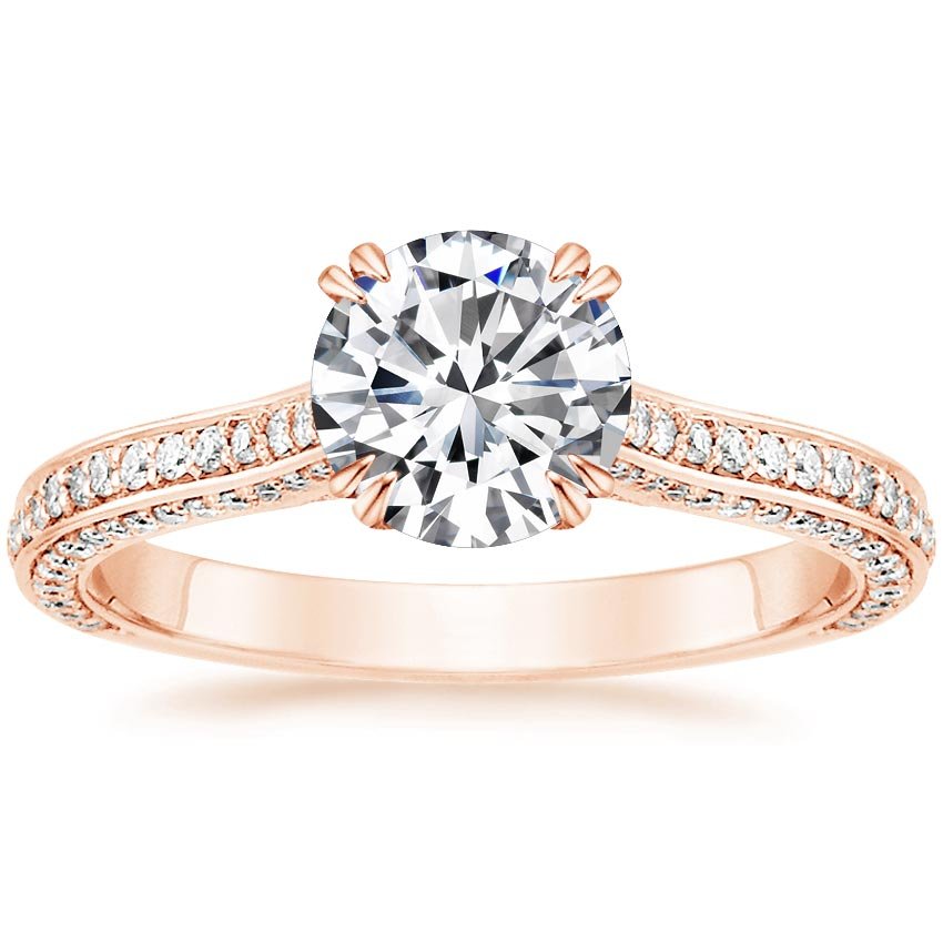 14K Rose Gold Enchant Diamond Ring