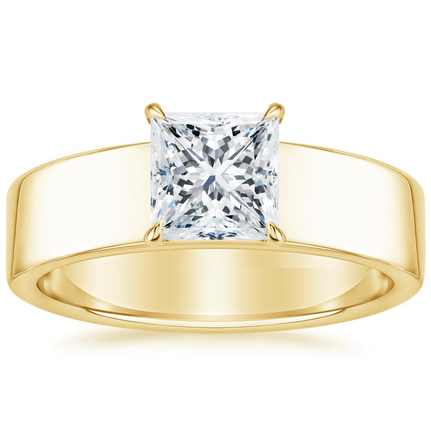 18K Yellow Gold Alden Diamond Ring, large top view