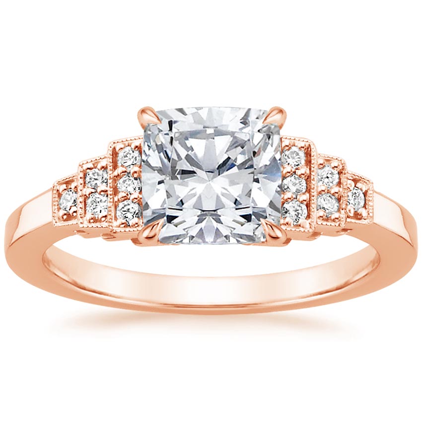 14K Rose Gold Aster Diamond Ring