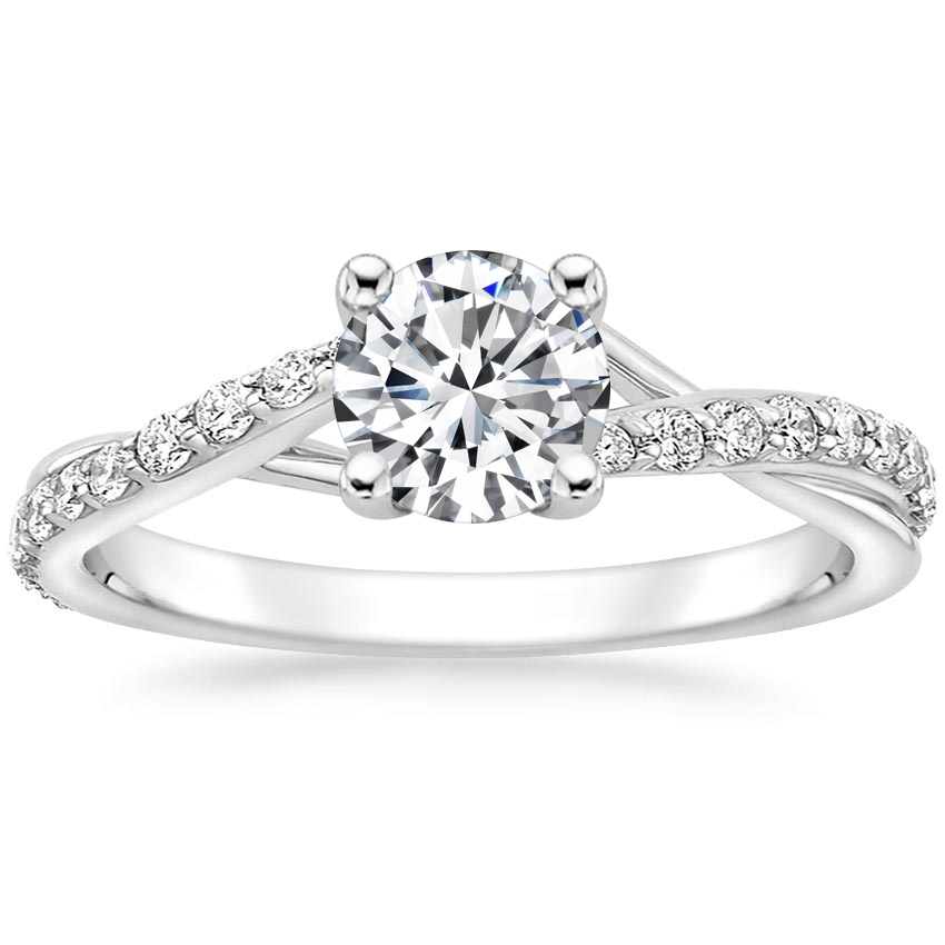 Platinum Luxe Chamise Diamond Ring (1/5 ct. tw.), large top view