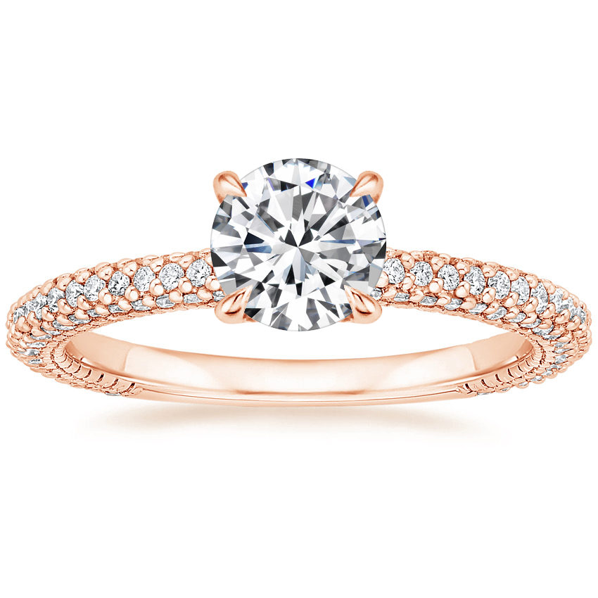 14K Rose Gold Luxe Valencia Diamond Ring (1/2 ct. tw.), large top view