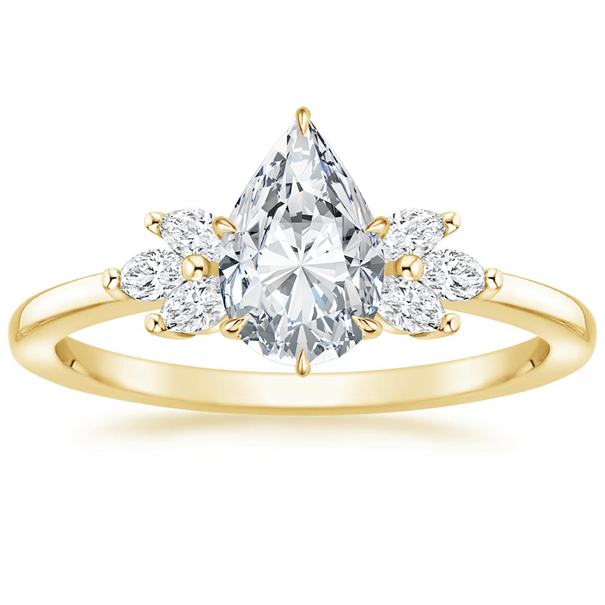 Stella Spark - Diamond Simulant Gold Ring