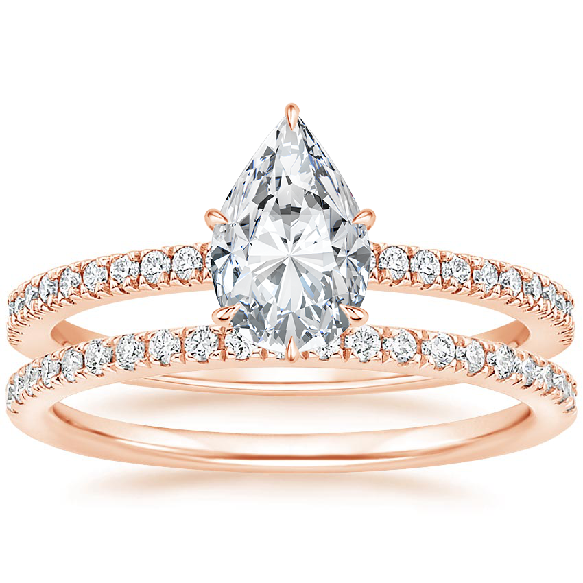 14K Rose Gold Viviana Diamond Bridal Set (2/5 ct. tw.)