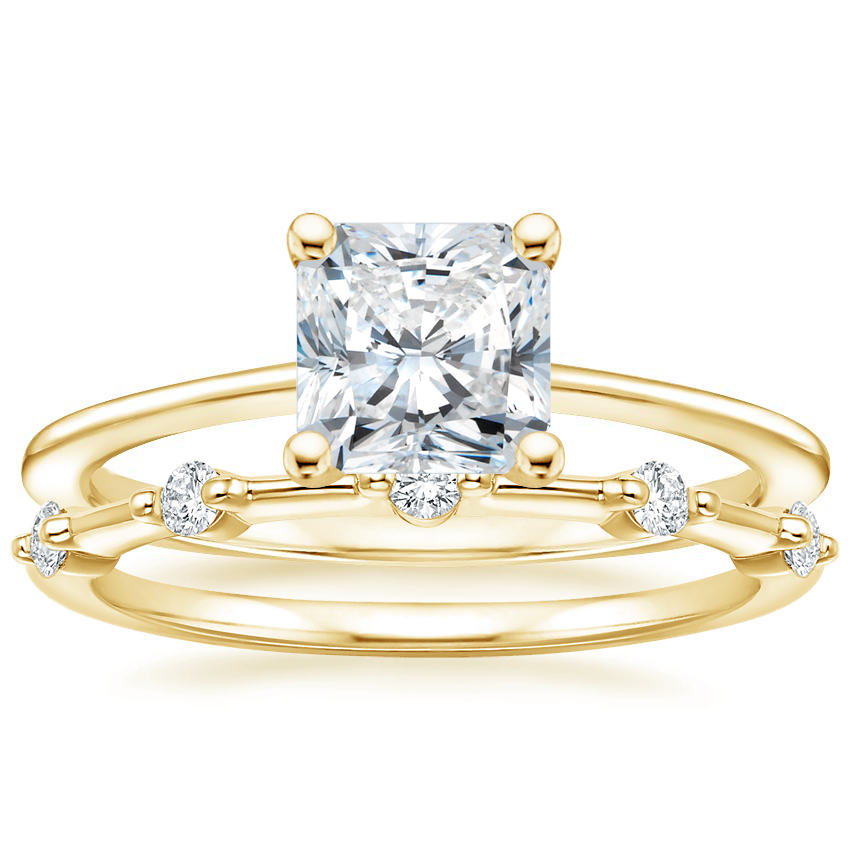 18K Yellow Gold Aimee Ring with Aimee Diamond Ring
