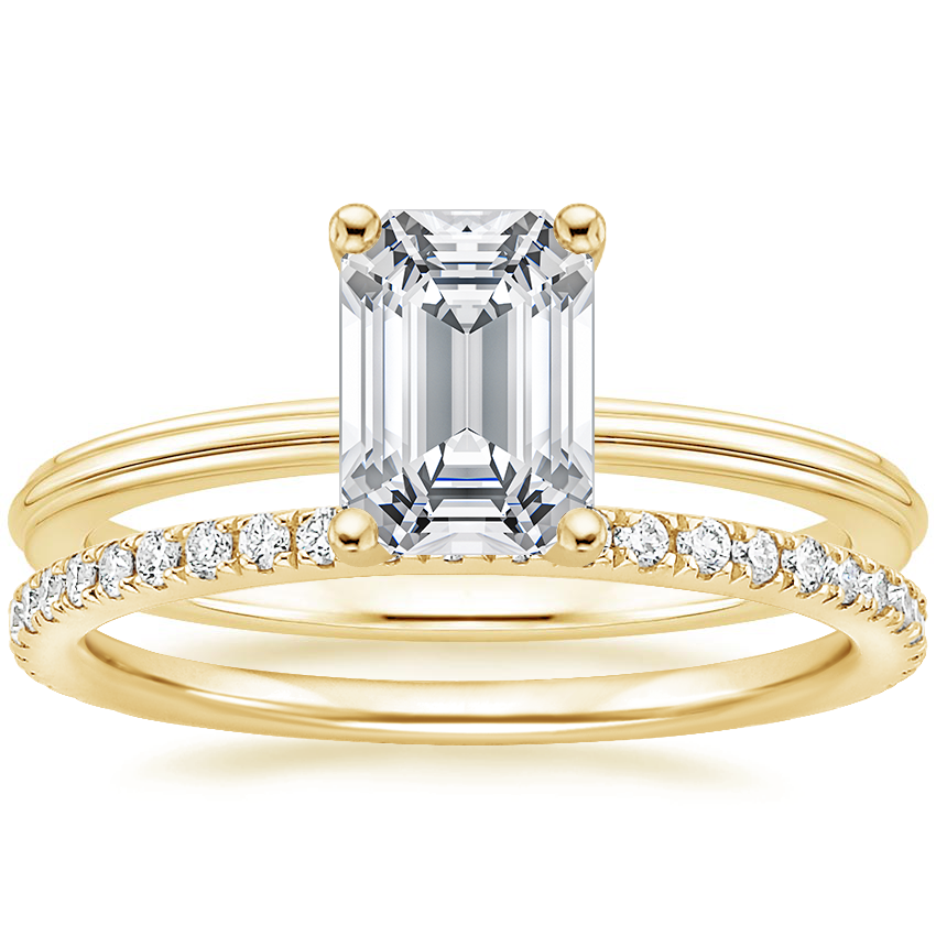 18K Yellow Gold Freya Ring with Luxe Ballad Diamond Ring (1/4 ct. tw.)