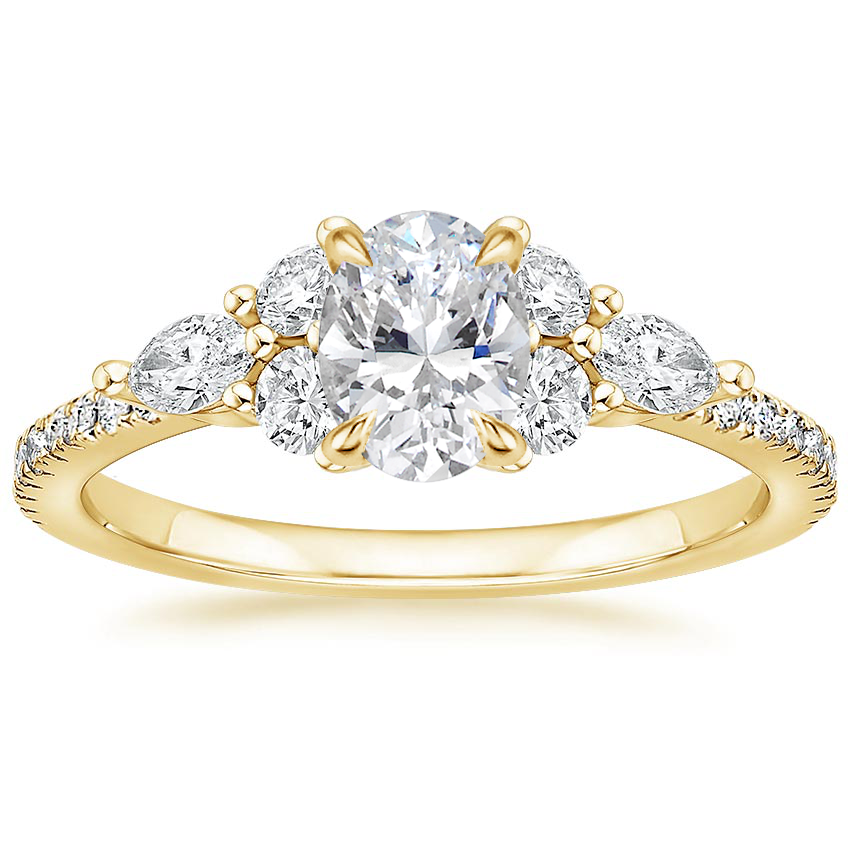 18K Yellow Gold Luxe Nadia Pavé Diamond Ring (1/2 ct. tw.), large top view