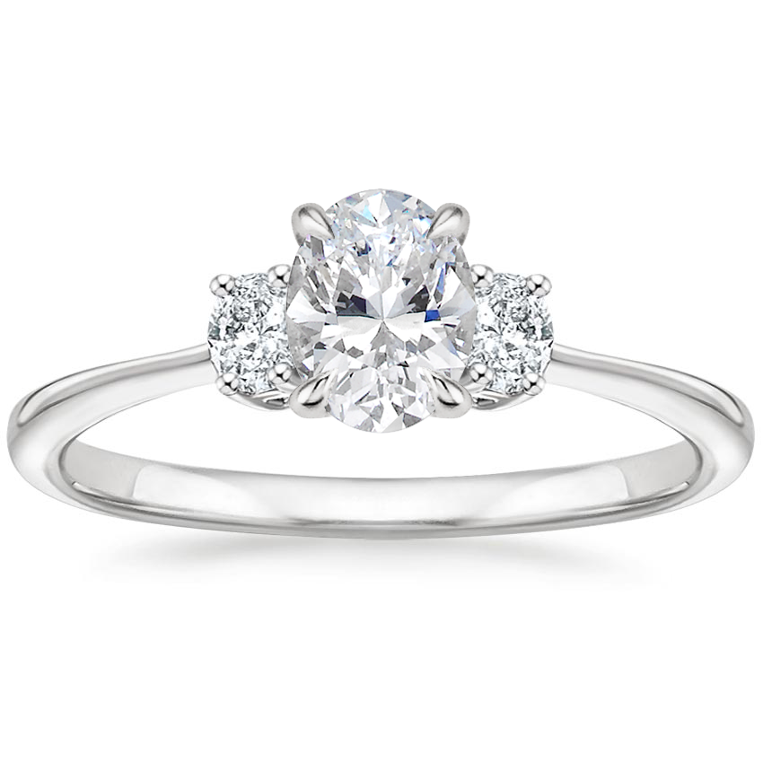 Platinum Sonata Diamond Ring, large top view