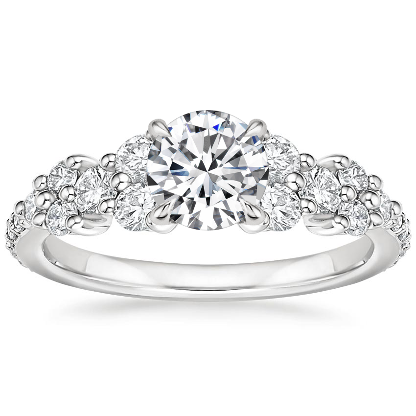 18K White Gold Tatiana Diamond Ring, large top view