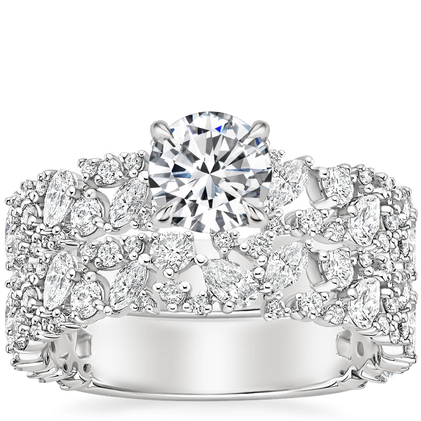 Platinum Glacé Diamond Ring (3/4 ct. tw.) with Glacé Diamond Ring (3/4 ct. tw.)