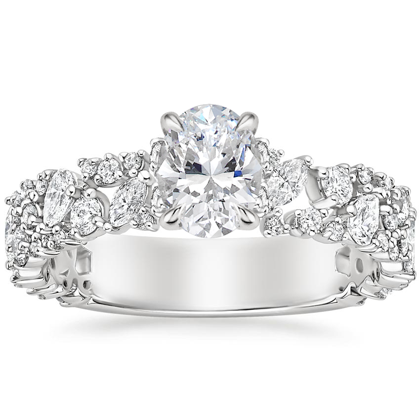 18K White Gold Glacé Diamond Ring (3/4 ct. tw.), large top view